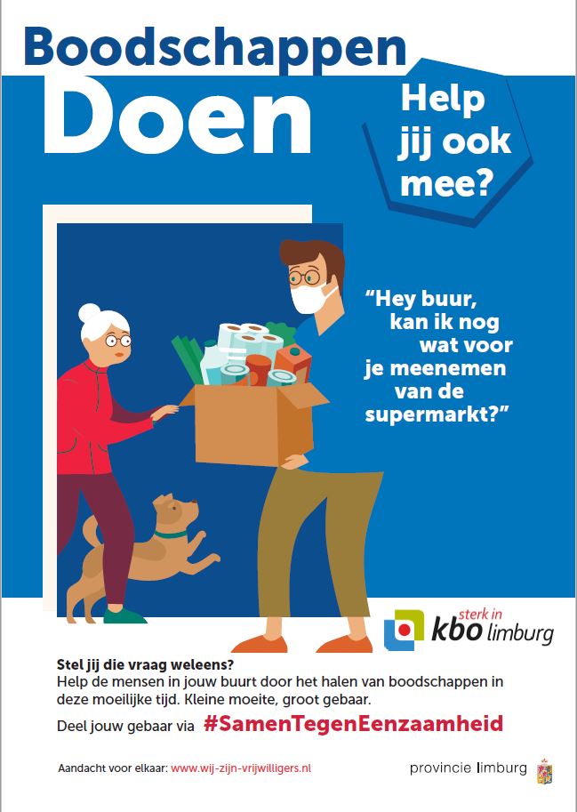 Poster boodschappen doen